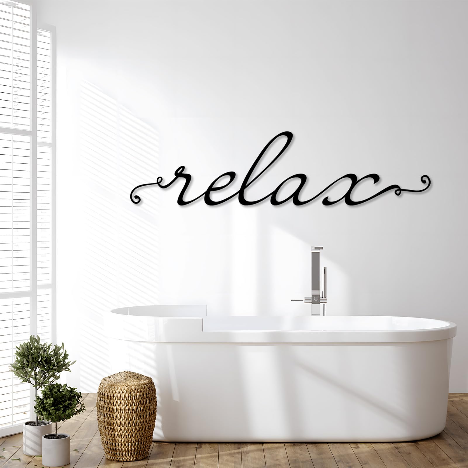 Amazon.com: SZI Relax Metal Wall Sign, Relax Wall Art, Bathroom